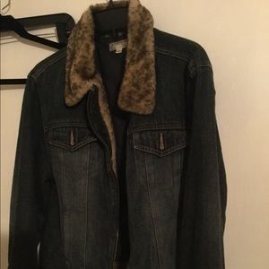 Women blue jeans jacket